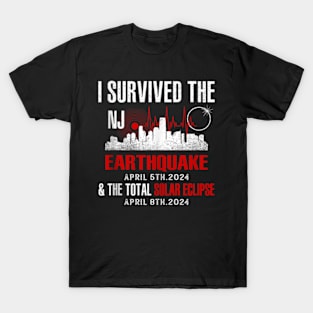 I Survived The NJ Earthquake and the Total Solar Eclipse T-Shirt